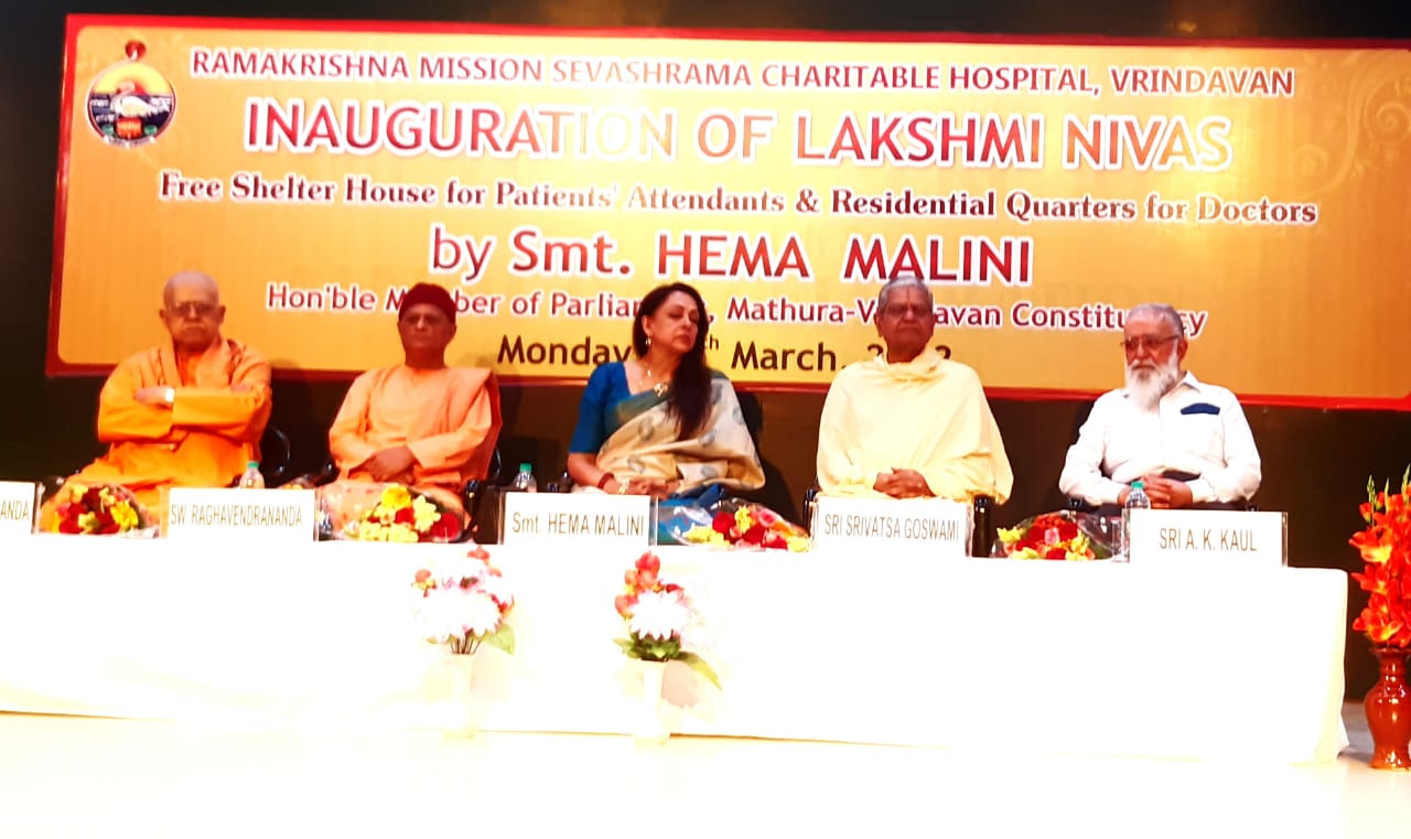 ‘Shelter house’ for the patients’ attendants inaugurated by Hema Malini
