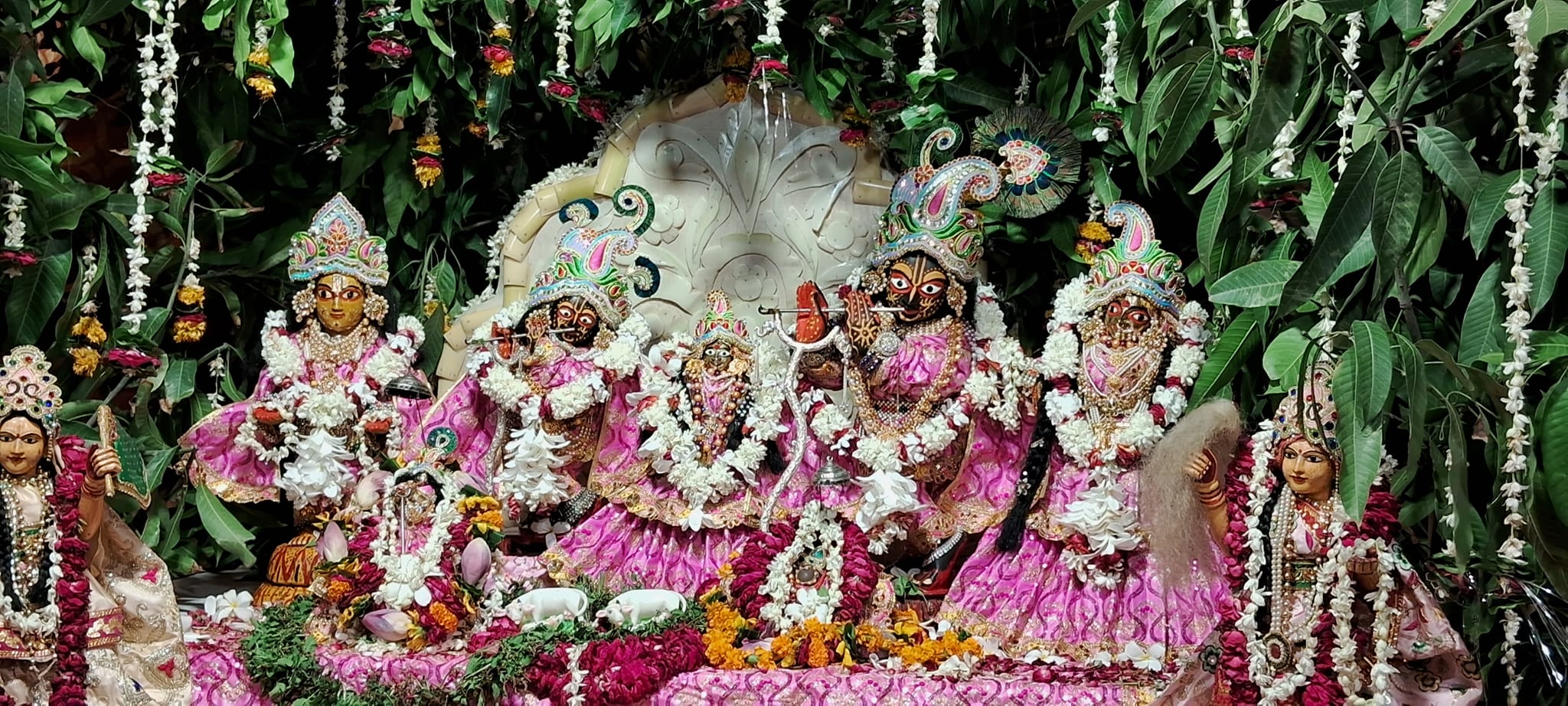 Festivities of the Sacred Purushottam Maas at Gokulananda Temple