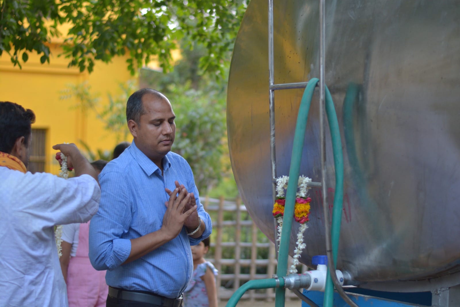 Friends of Vrindavan Dedicates New Water Tanker on the Eve of International Day for Biological Diversity